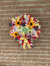 Load image into Gallery viewer, Home Sweet Home Ladybug/Sunflower Wreath