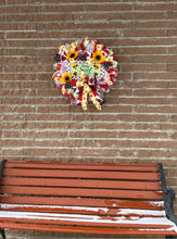 Load image into Gallery viewer, Home Sweet Home Ladybug/Sunflower Wreath