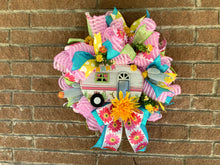 Load image into Gallery viewer, ***Customized Wreath***Camper home decor, Summer RV wreath, Desert cactus welcome, Front door decor
