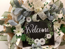 Load image into Gallery viewer, Welcome Farmhouse Everyday Wreath