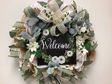 Load image into Gallery viewer, Welcome Farmhouse Everyday Wreath
