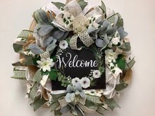 Load image into Gallery viewer, Welcome Farmhouse Everyday Wreath