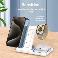 3 In 1 LED Fast Wireless  Charging Station