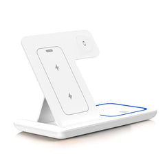 3 In 1 LED Fast Wireless  Charging Station