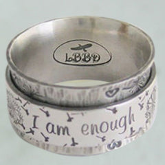 Vintage "I Am Enough" Ring  (Unisex)