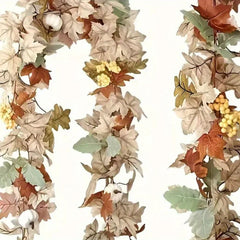 Maple Leaf & Pumpkin Wreath