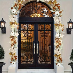 Maple Leaf & Pumpkin Wreath