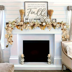 Maple Leaf & Pumpkin Wreath