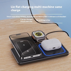 3 In 1 LED Fast Wireless  Charging Station