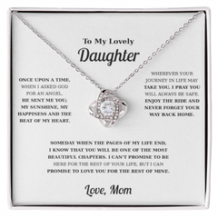 Love Knot Necklace - To My Daughter