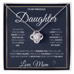 Love Knot Necklace - To My Daughter From Mom