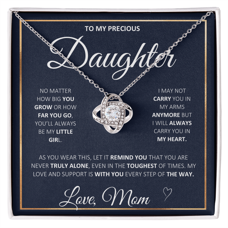 Love Knot Necklace - To My Daughter From Mom