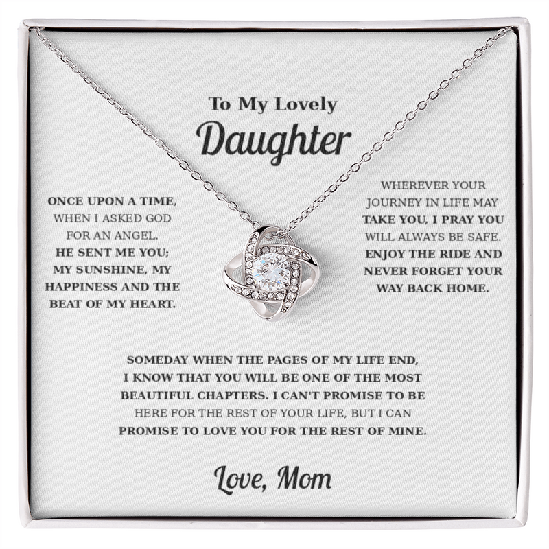 Love Knot Necklace - To My Daughter
