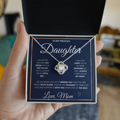 Love Knot Necklace - To My Daughter From Mom