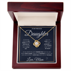 Love Knot Necklace - To My Daughter From Mom