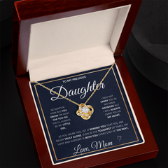 Love Knot Necklace - To My Daughter From Mom