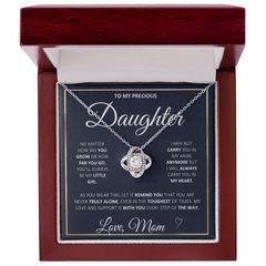 Love Knot Necklace - To My Daughter From Mom