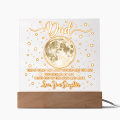 Acrylic Square Plaque - Dad