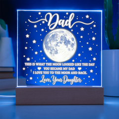 Acrylic Square Plaque - Dad