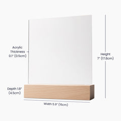 Acrylic Square Plaque - Dad