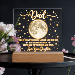 Acrylic Square Plaque - Dad