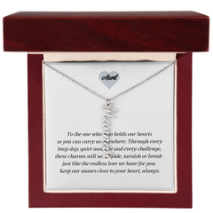 Multi Vertical Name Necklace - Aunt