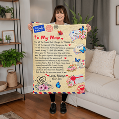 Mink Touch Fleece Blanket - To My Mom