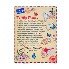 Mink Touch Fleece Blanket - To My Mom