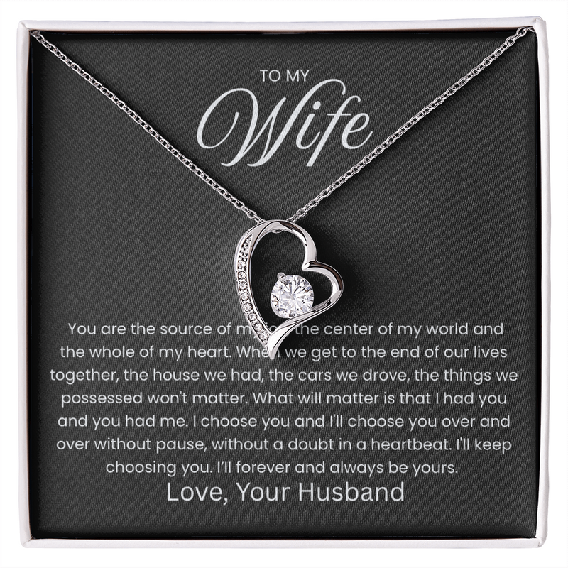 Forever Love Necklace - To My Wife