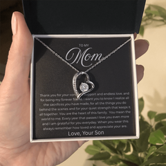 Forever Love Necklace - To My Mom From Son