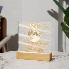 Acrylic Square Plaque - Dad