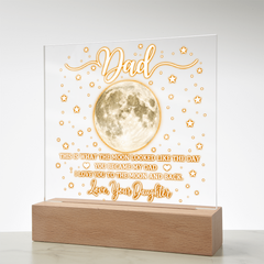 Acrylic Square Plaque - Dad