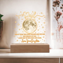 Acrylic Square Plaque - Dad