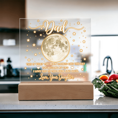 Acrylic Square Plaque - Dad