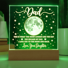 Acrylic Square Plaque - Dad