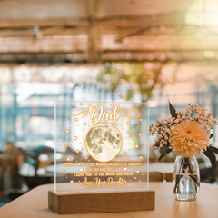 Acrylic Square Plaque - Dad