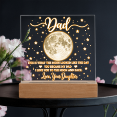 Acrylic Square Plaque - Dad