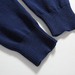 Solid Color V-Neck Knit Sweater