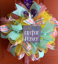 Load image into Gallery viewer, Silly Rabbit Easter is for Jesus Wreath
