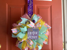 Load image into Gallery viewer, Silly Rabbit Easter is for Jesus Wreath
