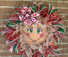 Load image into Gallery viewer, Gingerbread Wreath-Christmas-Home Decor-Holiday Wreath-Deco Mesh Wreath
