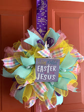 Load image into Gallery viewer, Silly Rabbit Easter is for Jesus Wreath
