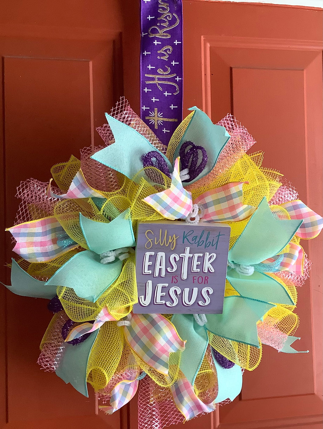 Silly Rabbit Easter is for Jesus Wreath