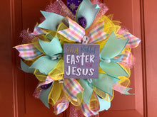 Load image into Gallery viewer, Silly Rabbit Easter is for Jesus Wreath
