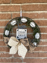 Load image into Gallery viewer, Fresh Eggs Daily, Farmhouse Egg wreath
