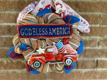 Load image into Gallery viewer, Red Truck God Bless America
