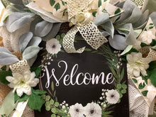 Load image into Gallery viewer, Welcome Farmhouse Everyday Wreath
