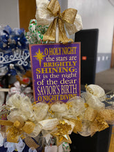 Load image into Gallery viewer, O Holy Night sign with rail
