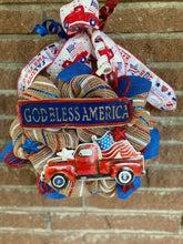 Load image into Gallery viewer, Red Truck God Bless America
