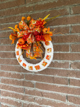 Load image into Gallery viewer, Pumpkins Ribbon Wreath
